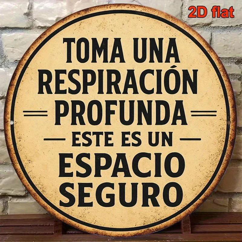 2D Flat, 1pc Vintage Spanish/English 