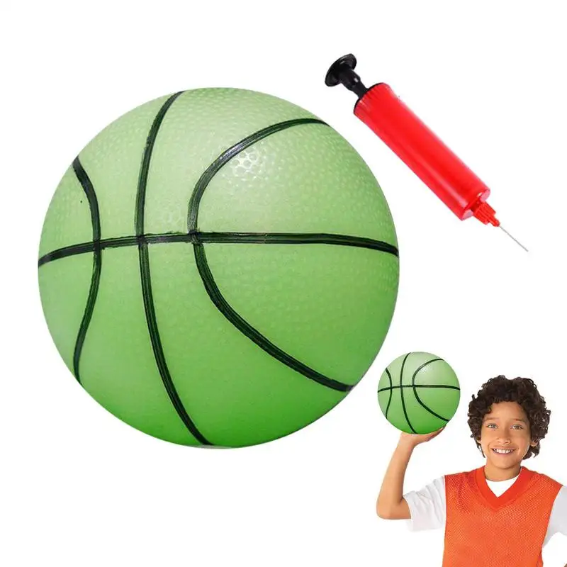 Luminous Basketball Glows In Dark Night Light Basketball Illuminated Reflective Glowings Kids Bouncy Balls For Indoor Play