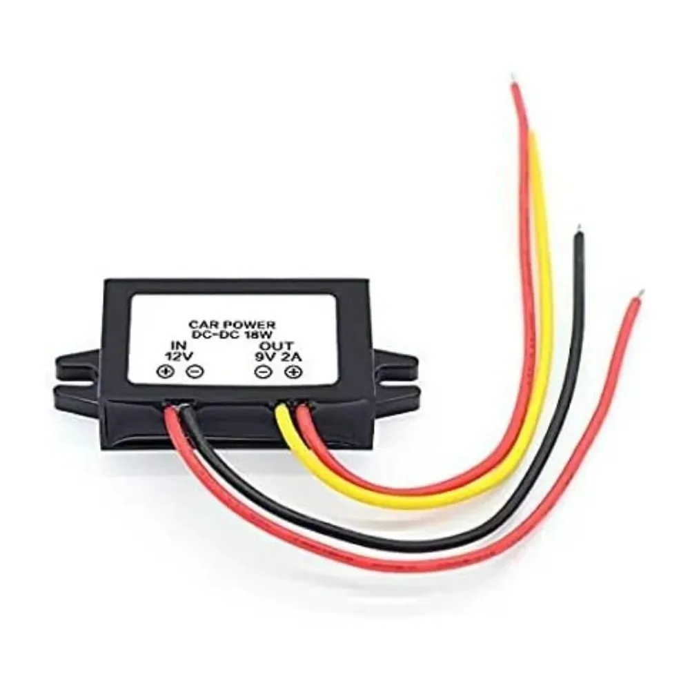 High Efficiency DC/DC Converter 12V Step Down To 9V 2A 18W Power Supply Module Waterproof Buck Voltage Reducer For Car Device