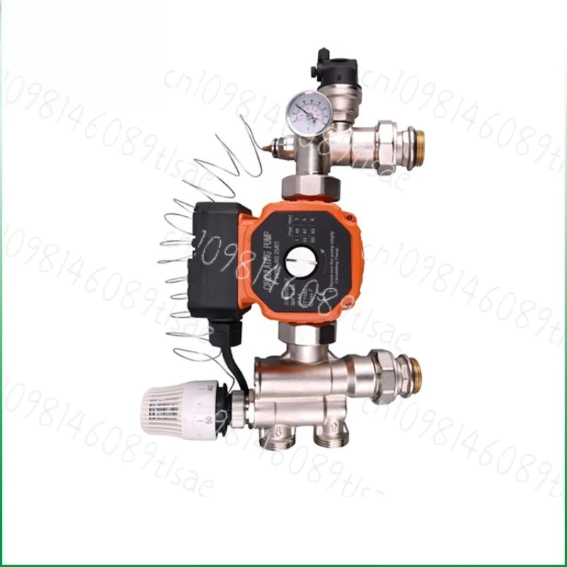 DN25 Brass Underfloor Heating Intelligent Mixing Center Temperature Control System