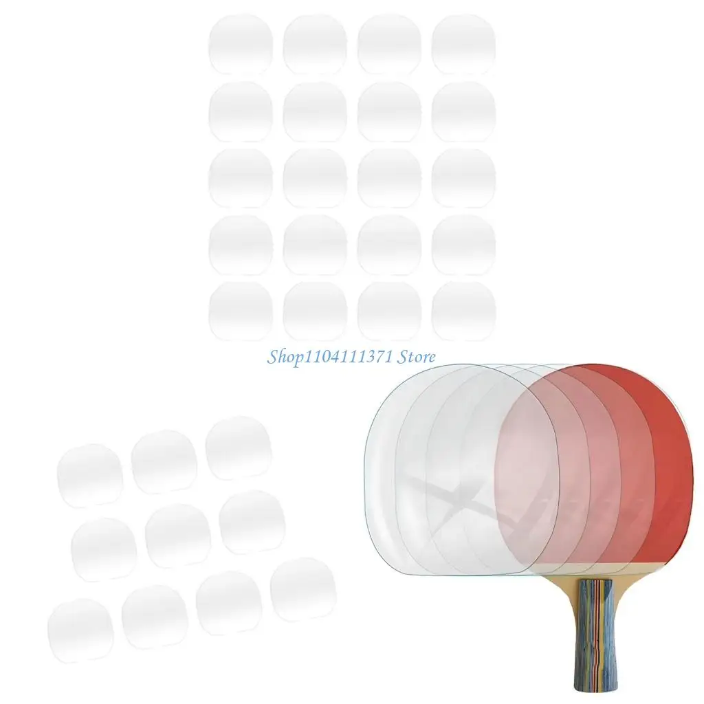 

P9FC 10/20PCS прозрачный настольный теннис для резиновой защиты пленка Pingpong Racket Cover Sticky Rubber Protective Film легко