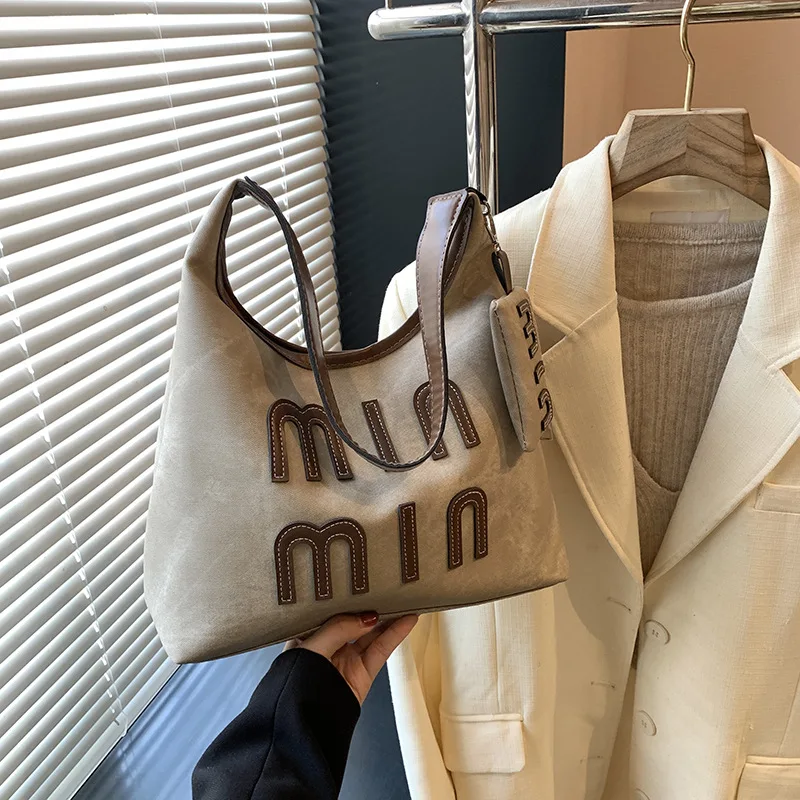 

‌2025 FW Vintage Oversized Tote Bag for Women - Casual Crossbody/Shoulder Bag with Multi-Pocket & Reinforced Handles