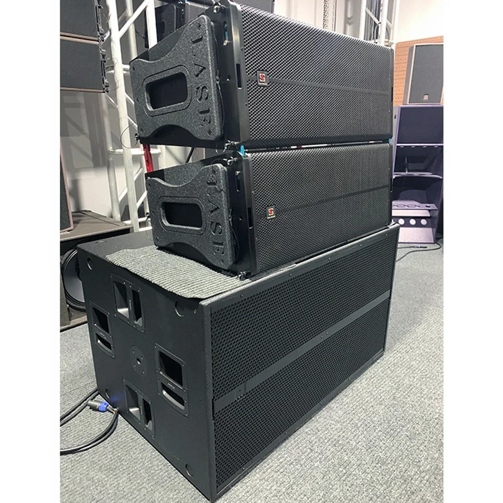 For LA-6 Professional Outdoor Line Array Speakers Dual 12-Inch Loudspeaker with Box Design Active and Passive ROHS/CE Certified