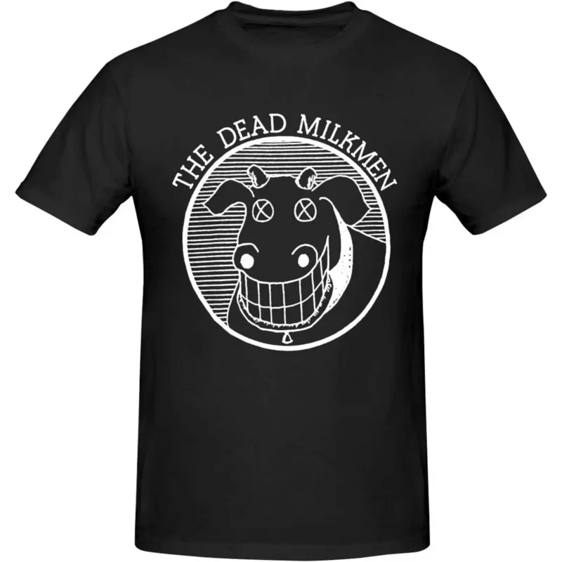 

Мужские футболки с коротким рукавом The Dead Milkmen, Повседневная Новинка, цвет черный