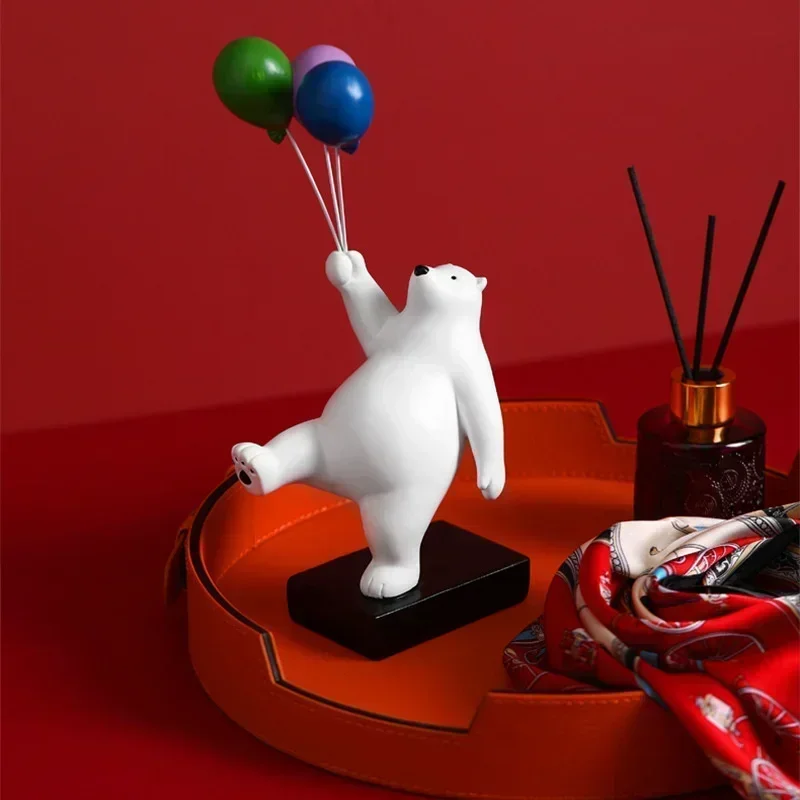 

Creative balloon bear office home decoration TV cabinet desk wine cabinet decoration children's room desktop ornaments