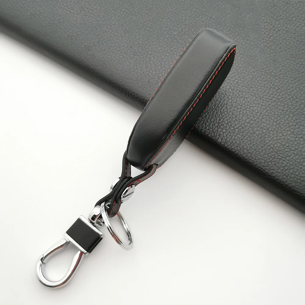 Hot Sale Leather Key Holder Keychain for Renault Logan 2 Stepway Sandero Duster 2019 2020 Car Key Cover Case Protection Shell