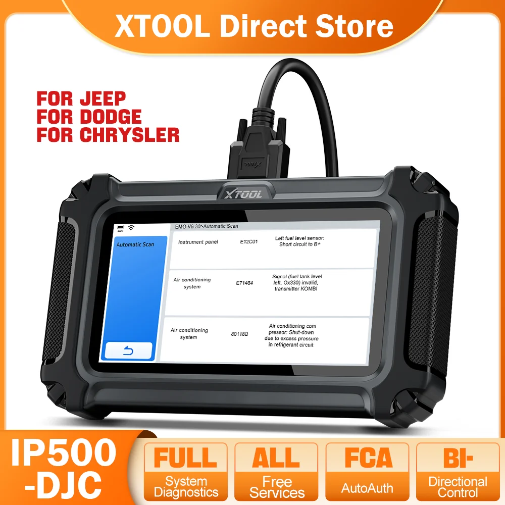 

Сканер XTOOL InPlus IP500 OBD2 для Chrysler, Jeep, Dodge Инструменты диагностики автомобиля FCA Autoauth 16 сброс Обновление на всю жизнь бесплатно