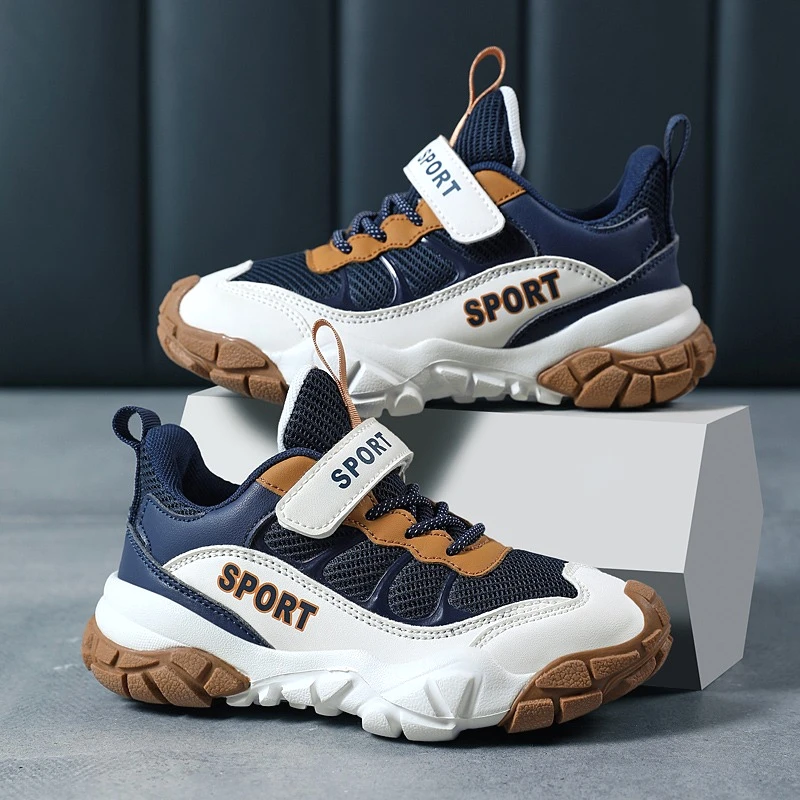 

Autumn Childrens Boy Sneaker Fashion Cute Design Outdoor Sports School Kid Causal Shoe Mesh Non-slip Soft Girls Shoes Size 28-39