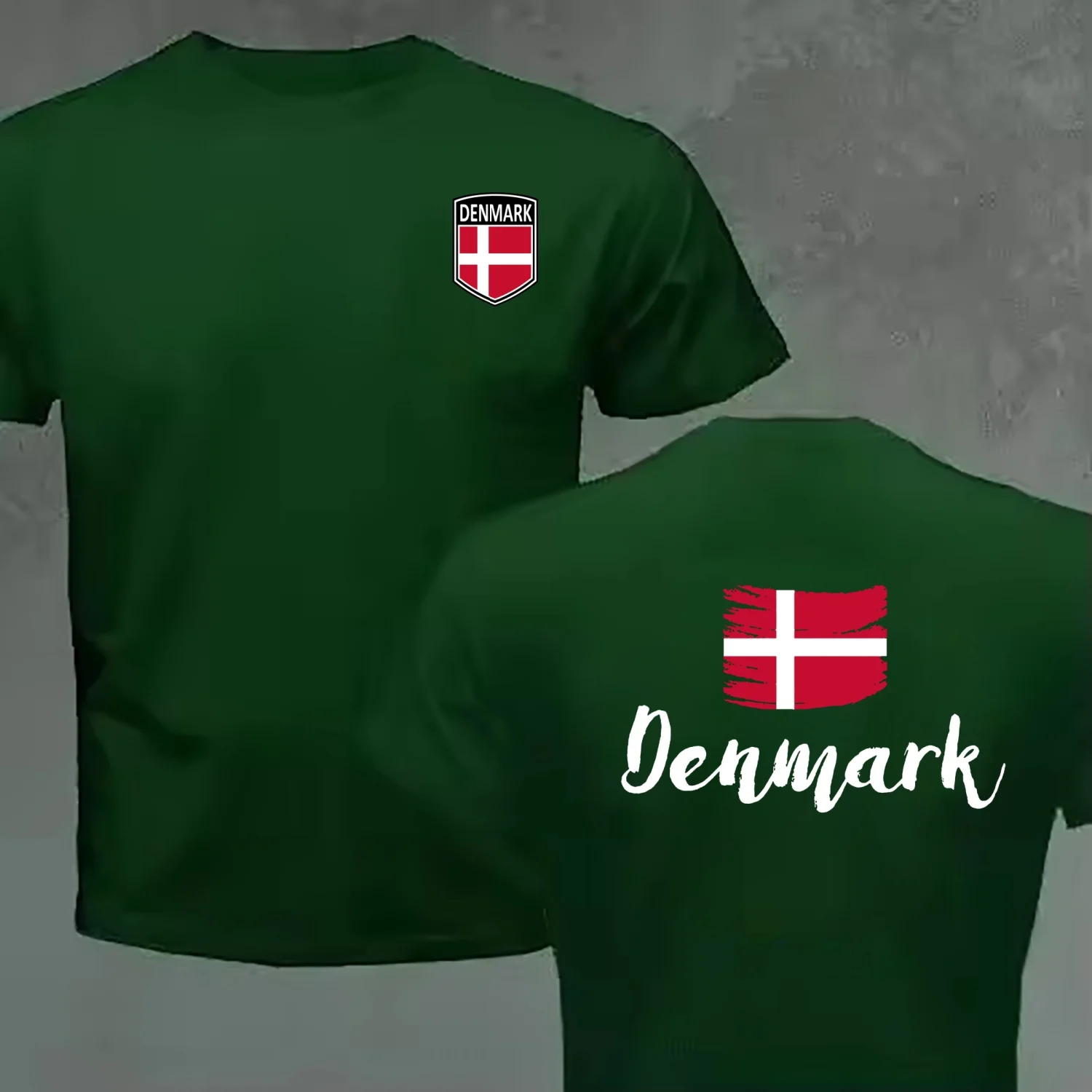 Funny Design Grunge Design Denmark Country Flag   Shirt Men Fashion Trendy Casual Clothing Stylish Tops Tee Shirt Leisure Tshirt