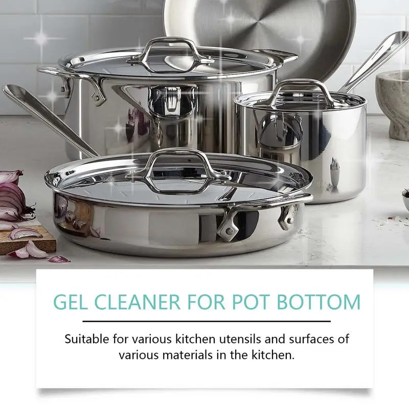 Escala Multifuncional Cleaner, Gel Cleaner para Pot Bottom, Poderoso Cozinha Grease Cleaner, Eficaz, 150ml, Rust