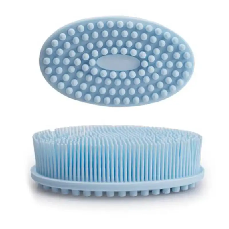 Soft Silicone Brush Wash Bath Shower Exfoliating Skin Fit For Baby Adult Bath Brush Shampoo Head Massage Brush Siliconebrush