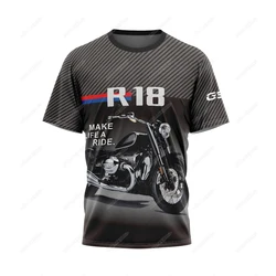 Camiseta Retro R18 para BMW Motorrad, Camiseta deportiva de motocicleta de viaje, camisetas de carreras de verano de secado rápido GS, ocio, no se decolora, transpirable