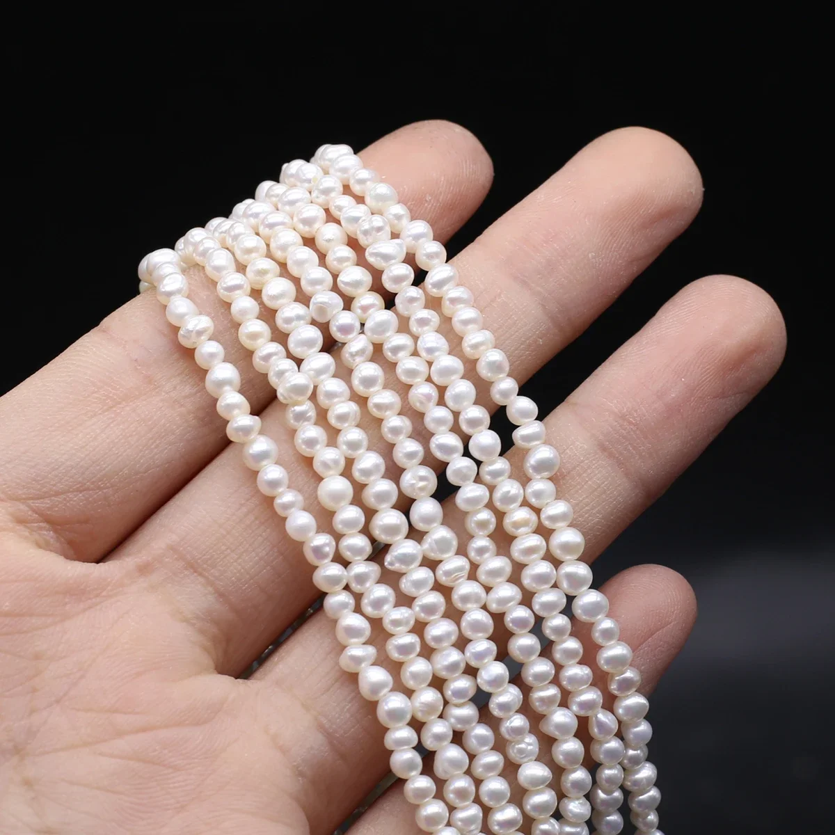 

100% Natural Zhuji Freshwater Culture Pearl Beads Small Loose Potato Bead for Jewelry Making Diy Necklace Bracelets Accessories