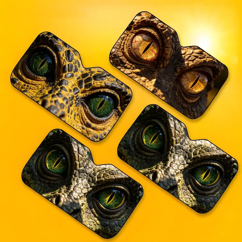 Pattern Dinosaur eyes Sun Visor Car Front Windshield Sun Shade UV Block Heat Insulation Sun Visor Window Cover