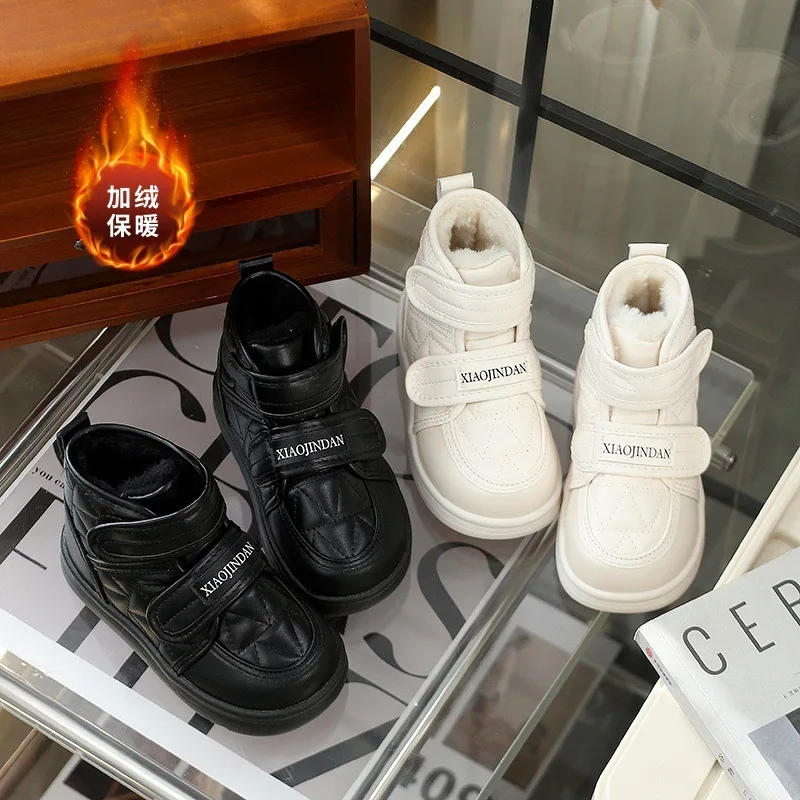 

Children's Cotton Shoes Men's 2025 Winter New Plush Thickened High-top Snow Boots Women's Warm Short Cotton Boots