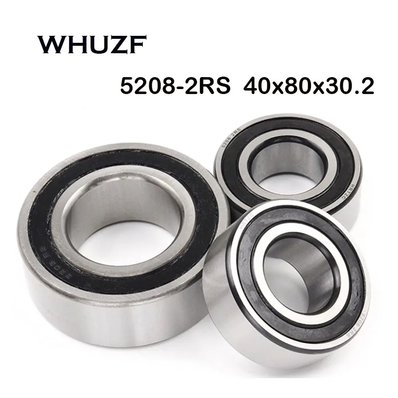 

5208-2RS 5208ZZ Подшипник 40*80*30,2 мм (1 шт.) ABEC-7 Осевой двухрядный радиально-упорный контакт 5202RS 3202 2RS 3056202 Шарикоподшипники