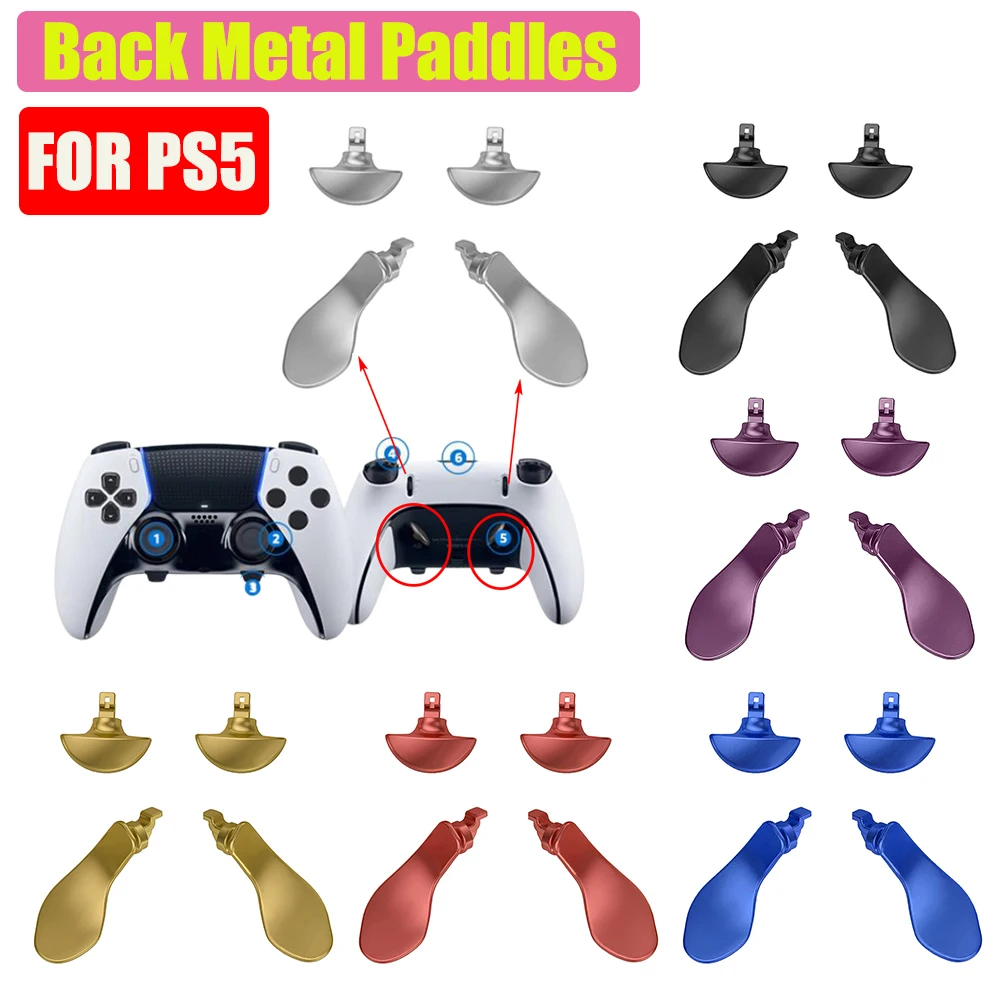 Mejora tu experiencia con el PS5: Solución efectiva para el control drift con el mango metálico de respaldo para el control DualSense