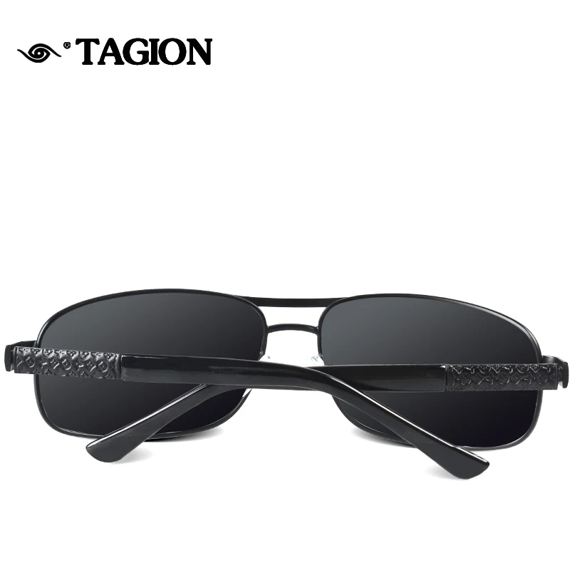 Gafas de sol polarizadas de piloto para hombre, lentes rectangulares de Metal, gafas de sol, UV400, envío directo, 8979