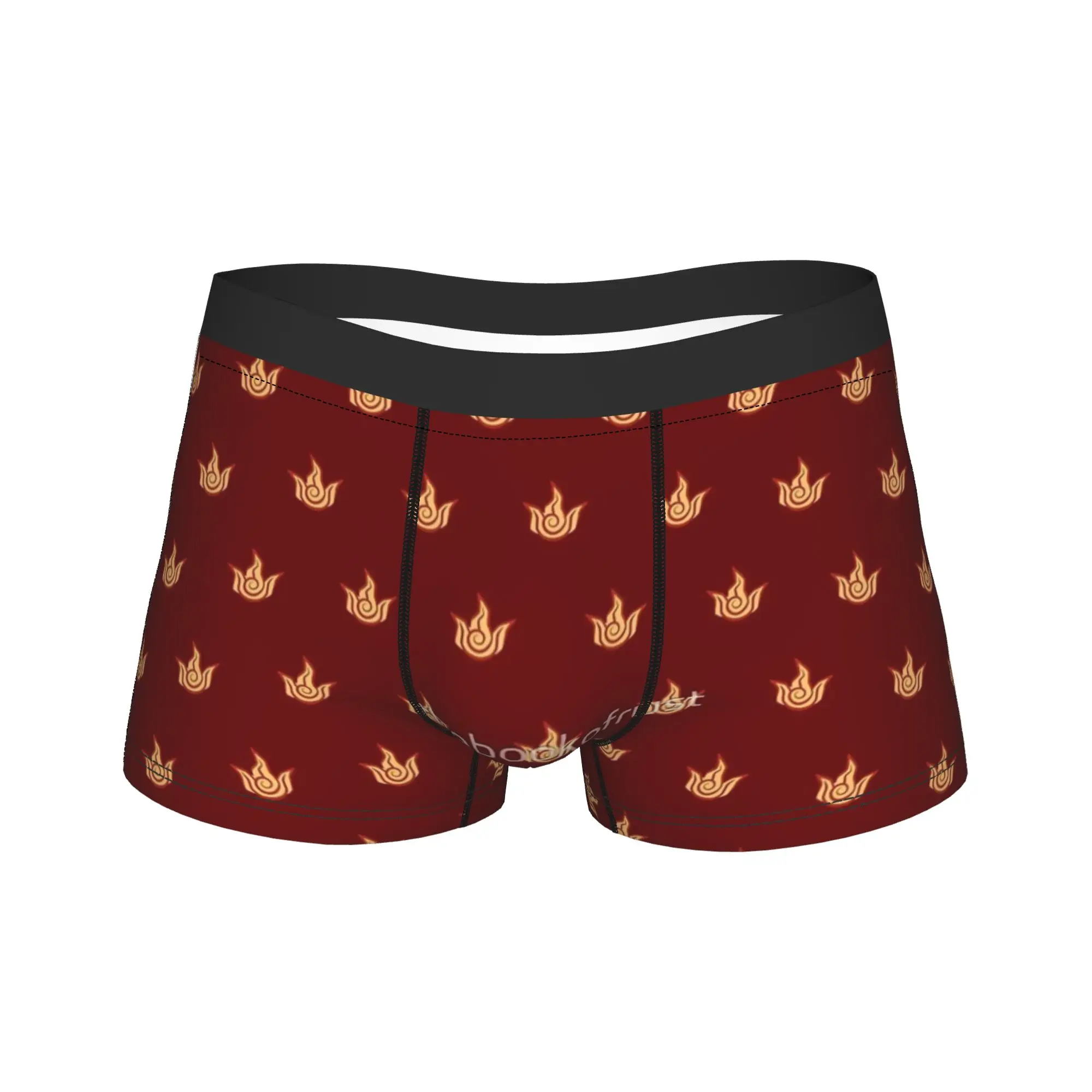 Avatars the Last Airbender Elements Fire Nation Underwear Elastic Panties Boxer Brief For Male 3D Pouch Oversize Boxershorts