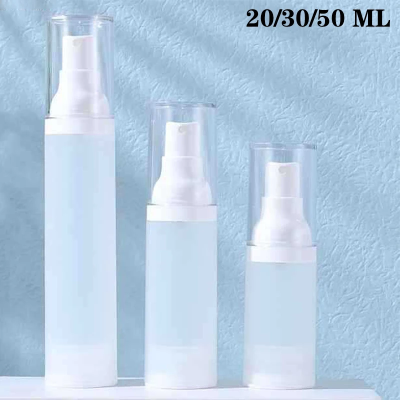 

20ml 30ml 50ml Clear Airless Cosmetic Cream Pump Bottle Travel Size Dispenser Makeup Container For Cream Gel Lotion