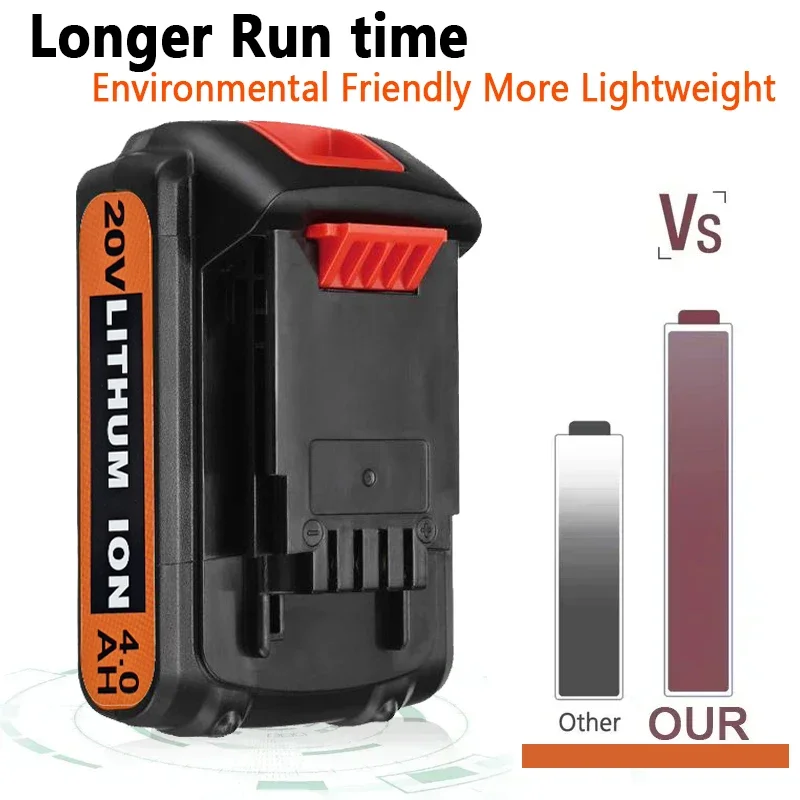 LBXR20 18V 20V 3.0Ah 8.0Ah ليثيوم أيون استبدال البطارية لبلاك اند ديكر LB2X4020 LB20 BL2018 LBX20 GKC1825L GTC1850L20 STC1850