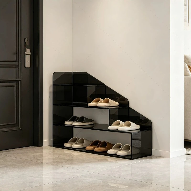 Living Room Organizer Shoe Cabinet Modern Acrylic Staircase Style Shoe Rack Clearance Storage Entrance Hall Home Furniture