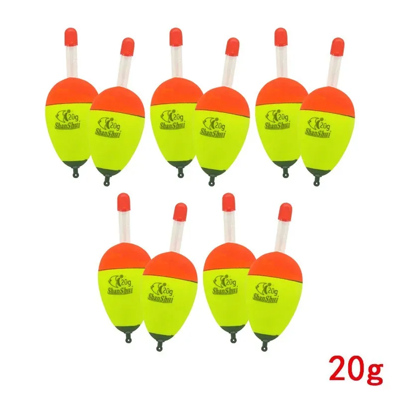 2/10 stücke EVA Leucht Angeln Nacht Float Licht Stick Schaum Kunststoff Bobber Meer Felsen Angeln Markante Schwimmt Angeln Zubehör