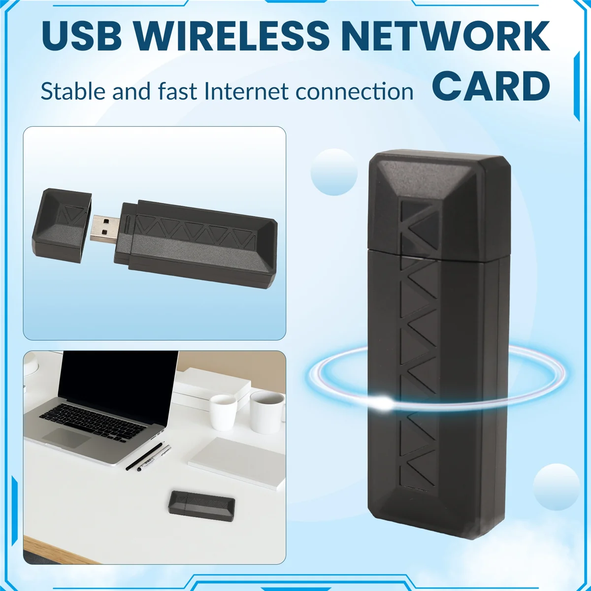 RISEN AR9271 محول واي فاي USB لاسلكي 2.4G/150Mbps لـ Linux، Kali، Ubuntu، لـ Raspberry Pi، PC، تعزيز شبكة الكمبيوتر المحمول A #1