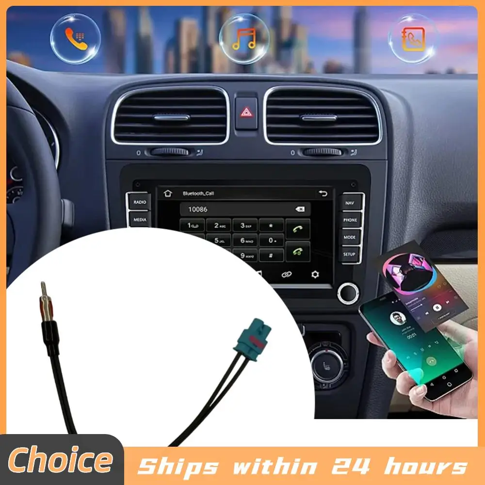 

Аудиокабель: двойной разъем Fakra (штекер) - DIN (штекер), адаптер для антенны BMW 1, 3, 5 серий E46, E90, E39, E60, E61