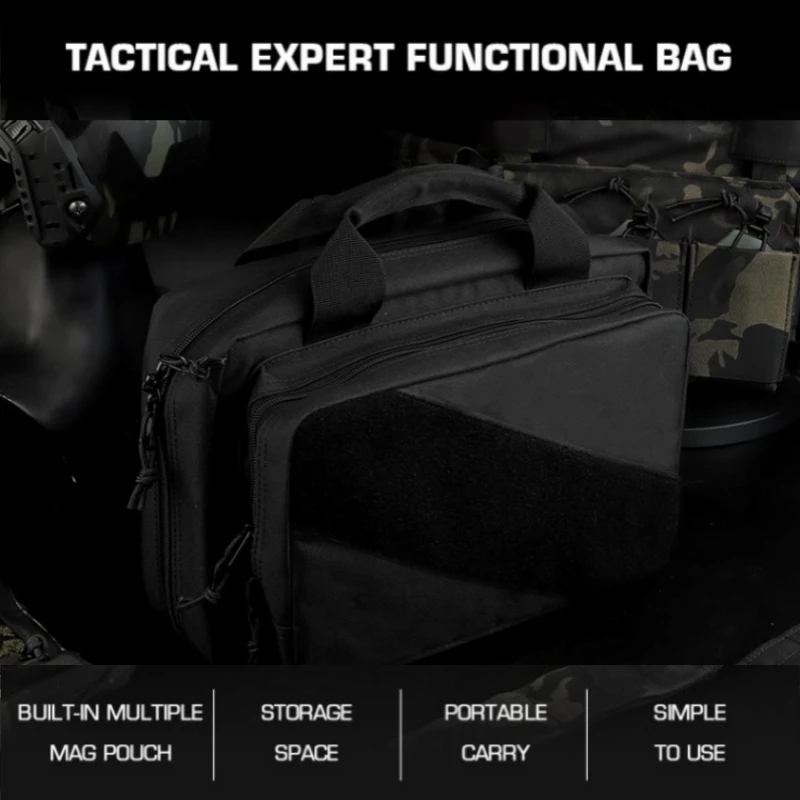 

Outdoor storage function bag with built-in 9mm elastic fixing strap, large capacity multifunctional anti-theft handbag