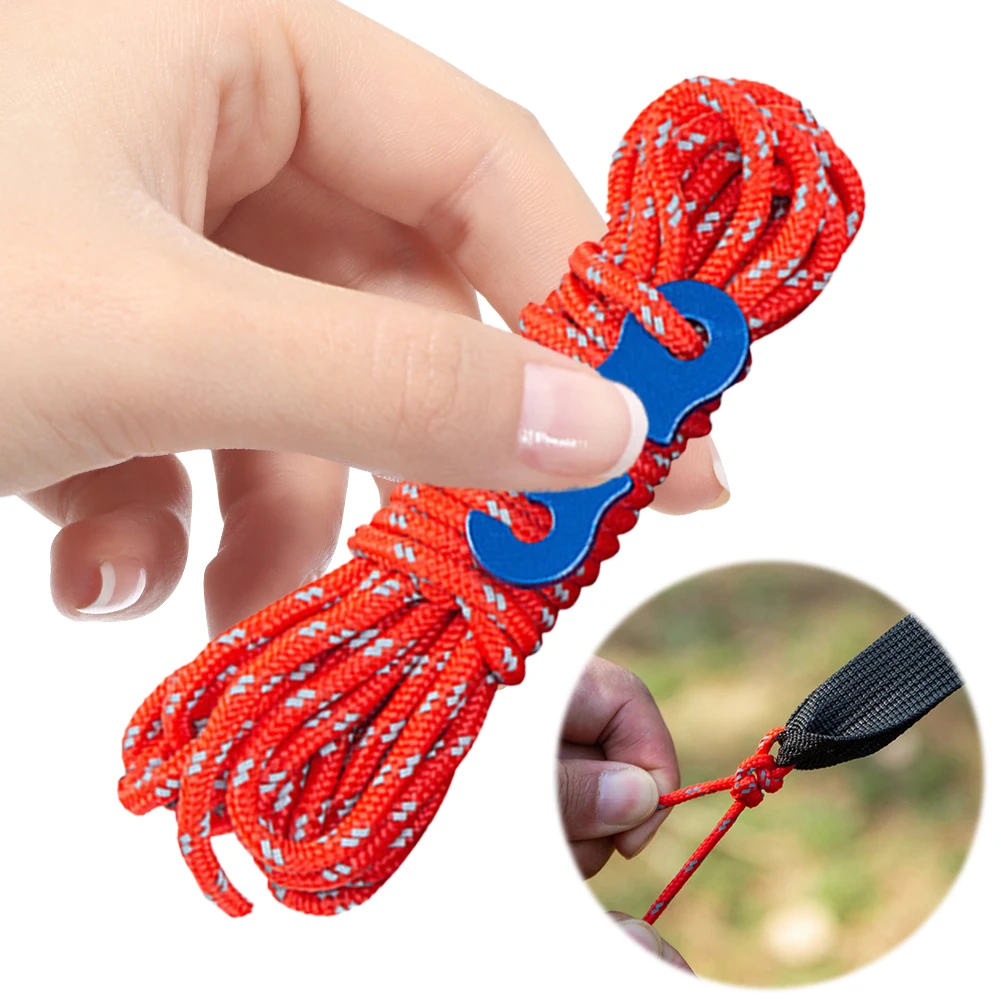 8 個 3mm 反射キャンプロープ屋外テントガイロープ 13 - Outdoor Camping Guy のレビューと価格
