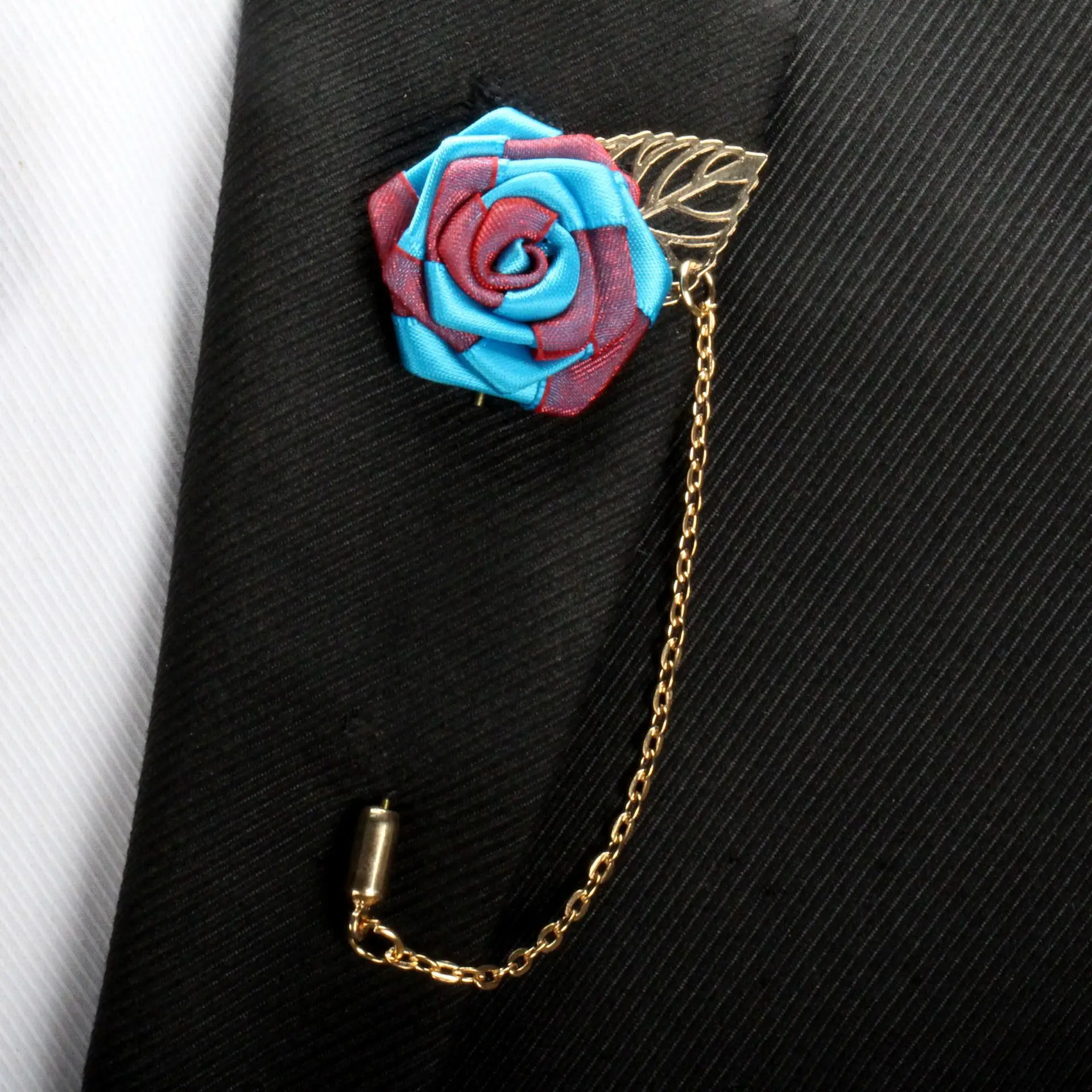 20 pcs/lot , Men's Flower Lapel Pin, Wedding Boutonniere, Suit Accessories