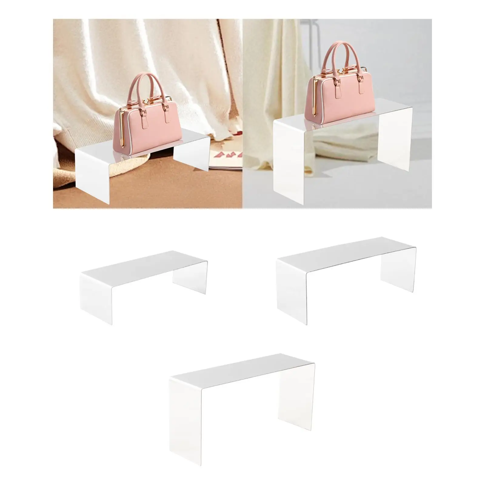 

Shoe Bag Riser Holder Figurines Versatile Purse Holder for Store Mall Retail