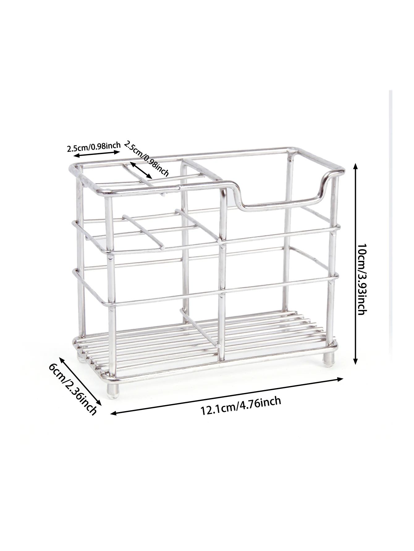 304 Stainless Steel Bathroom Toothbrush Holder Toothpaste Holder Stand Bathroom Accessories Organizer