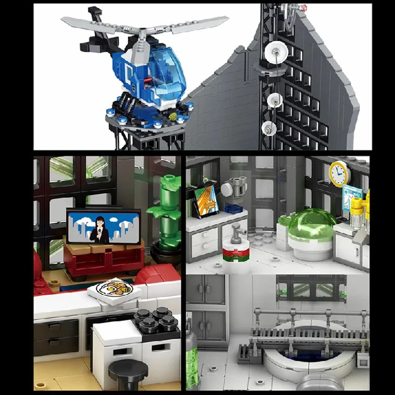 6375 Teile Klemmbausteine Haus Film Osborne Buildings Architecture Modell Häuser Bausteine, Stadthaus Architektur Gebäude House Modular Building Set für Erwachsene und Kinder