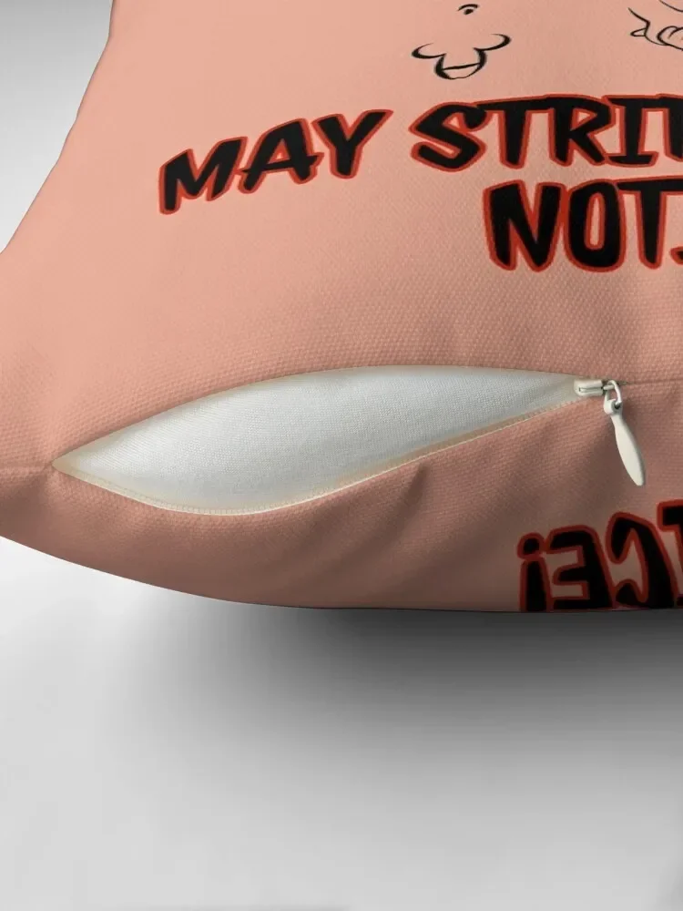 Warning! May Strip without Notice! Nudist C Bits Throw Pillow Couch Pillows Bed pillowcases anime girl pillow