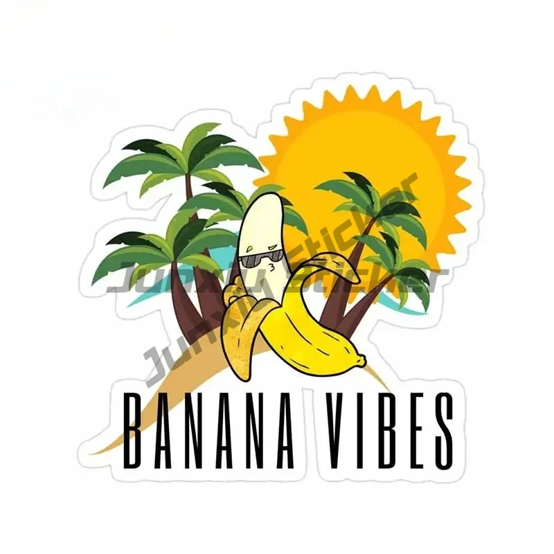 

For Cartoon Banana Creative Car Stickers Auto Refrigerator Decal Personality Windows Laptop Decoration