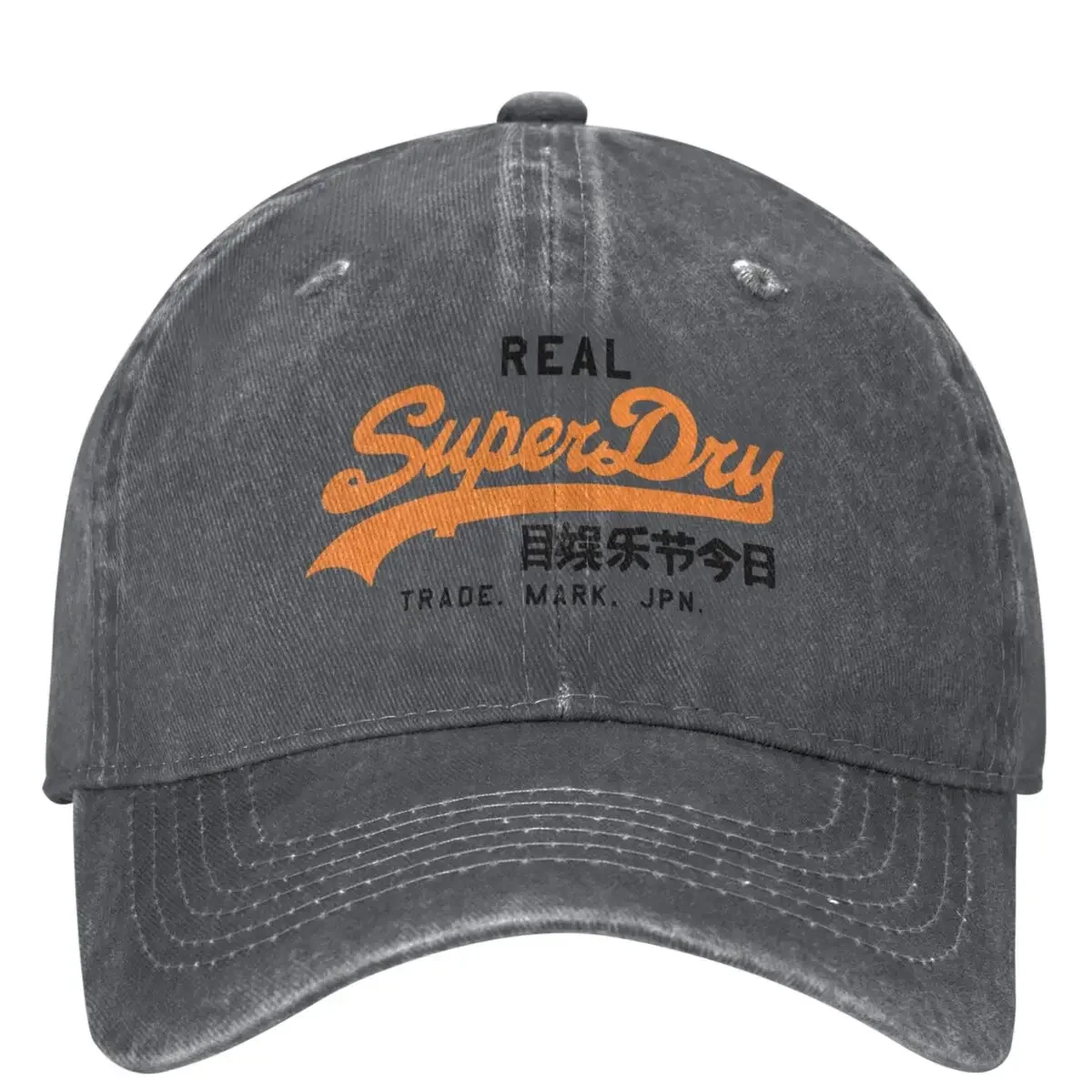 Men Women Superdry Baseball Caps Cotton Fabric Washed Letter Printed Trucker Hat for Casual Wear Adjustable Fit