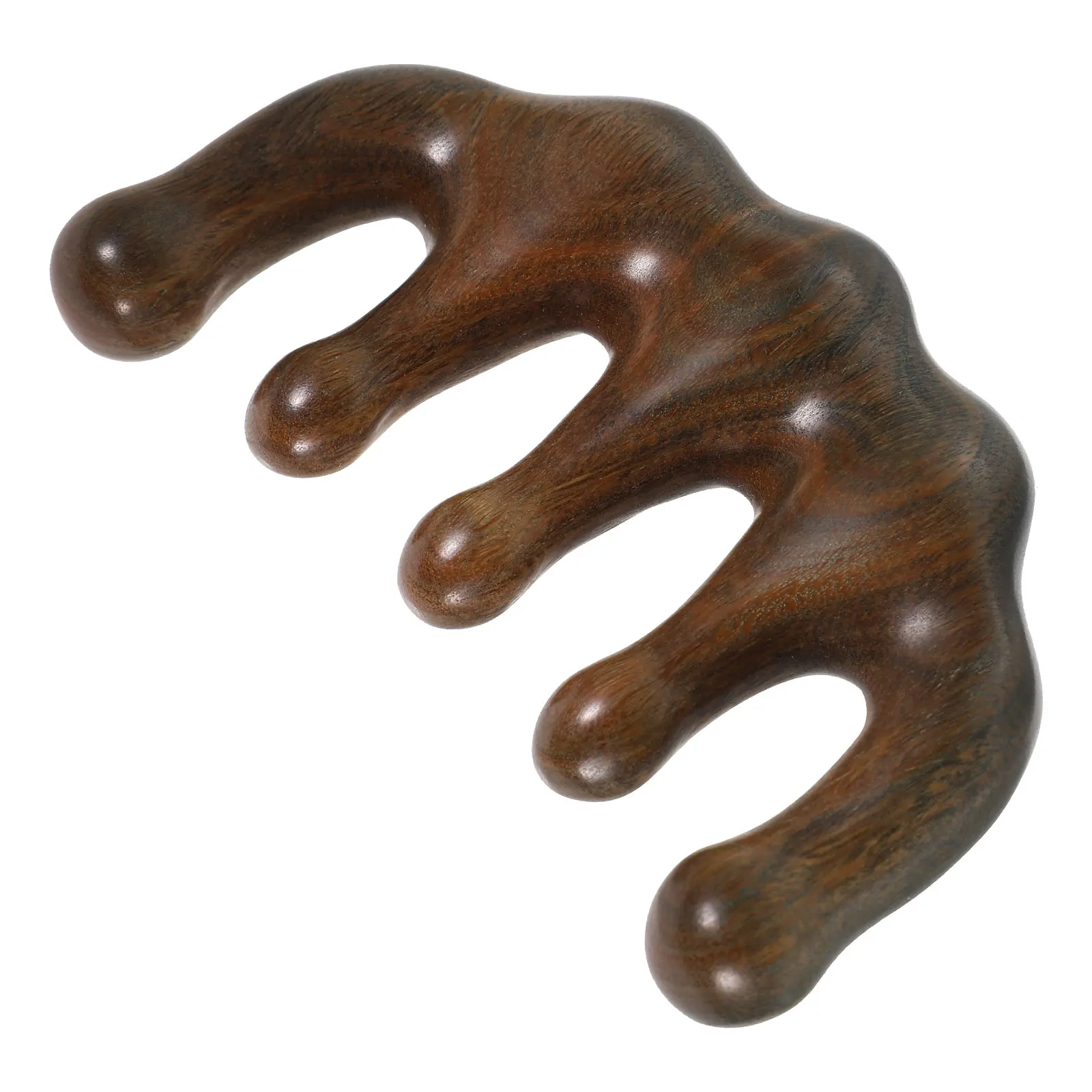 

Массажная расческа из дерева, с гладкими закругленными углами, для снятия напряжения с головы и кожи головы, эргономичный дизайн, надежный инструмент для массажа тела.