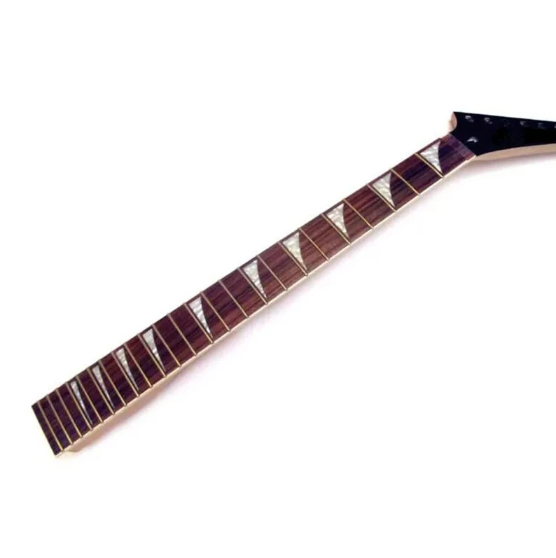 24 Frets Maple Electric Guitar Neck Double Lightning Rosewood Fingerboard Accessories Musical Instruments Parts