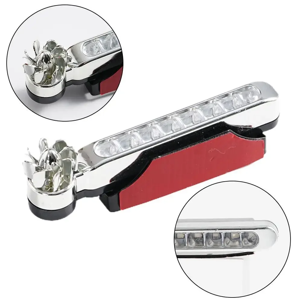 1-2Pcs New Wind Powered Car LED DayTime Running Light Auxiliary Rotation Fan Lamp Automobile DayTime Running Headlight