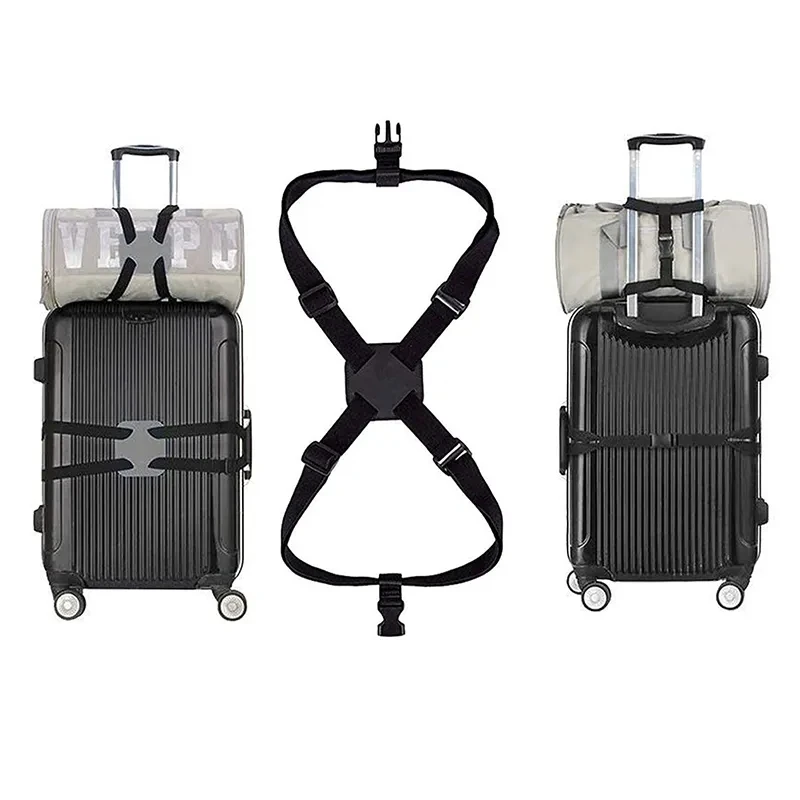 

1PC Adjustable Baggage Bungee Luggage Belts Suitcase Adjustable Belt Carrier Strap Travel Accessories Carry On Straps