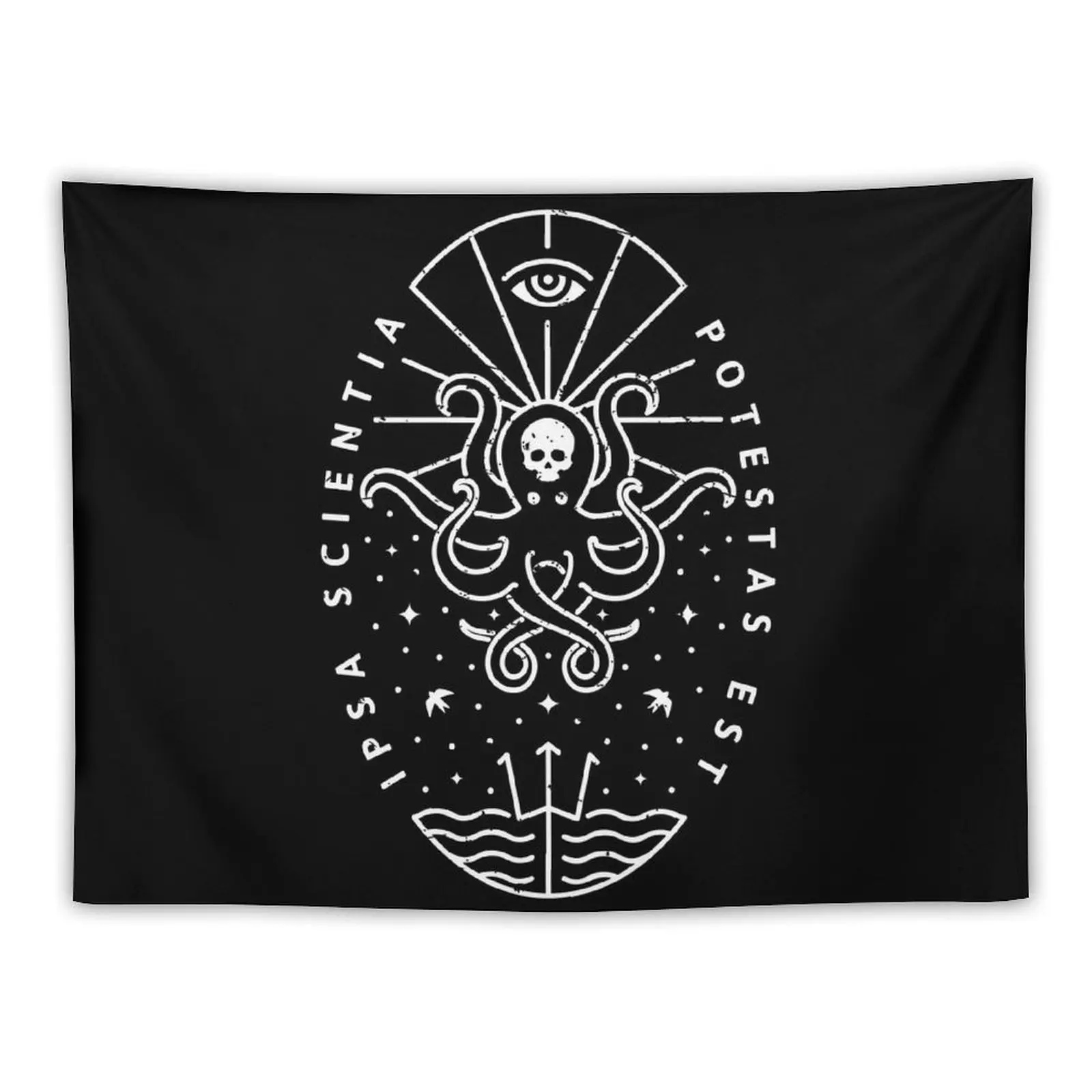 Knowledge - White/Skull Tapestry Carpet Wall Bedrooms Decorations Tapestry