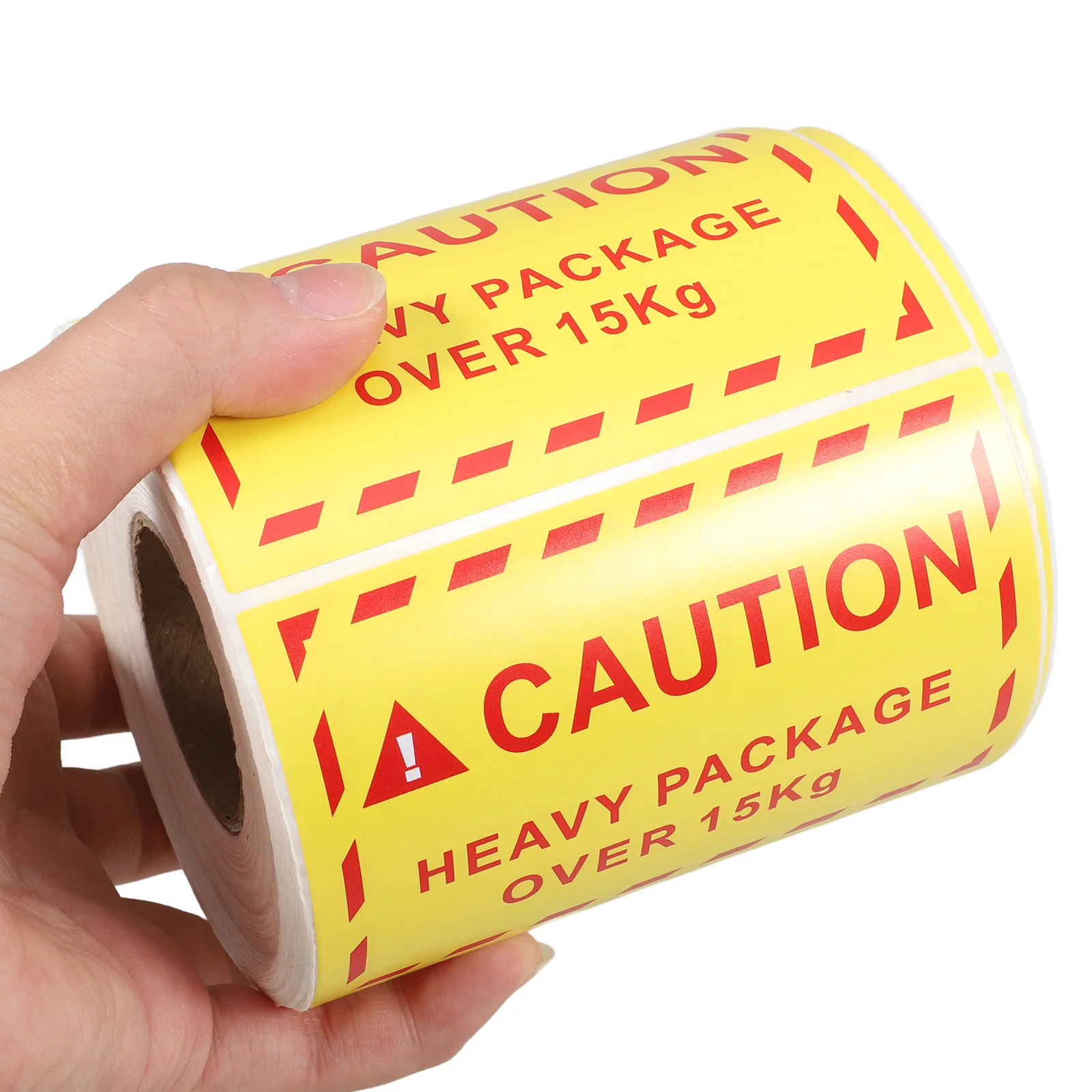 1 Roll Overweight Warning Stickers Caution Heavy Package Over 15 Kg Labels Stickers Shipping Labels For Moving Caution Sign Tag