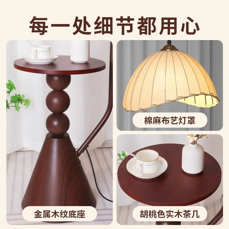 American Vintage Fishing E27 Led Floor Lamps for Living Room Sofa Side Shelf Standing Lamp Bedroom Bedside Lights Home Decor