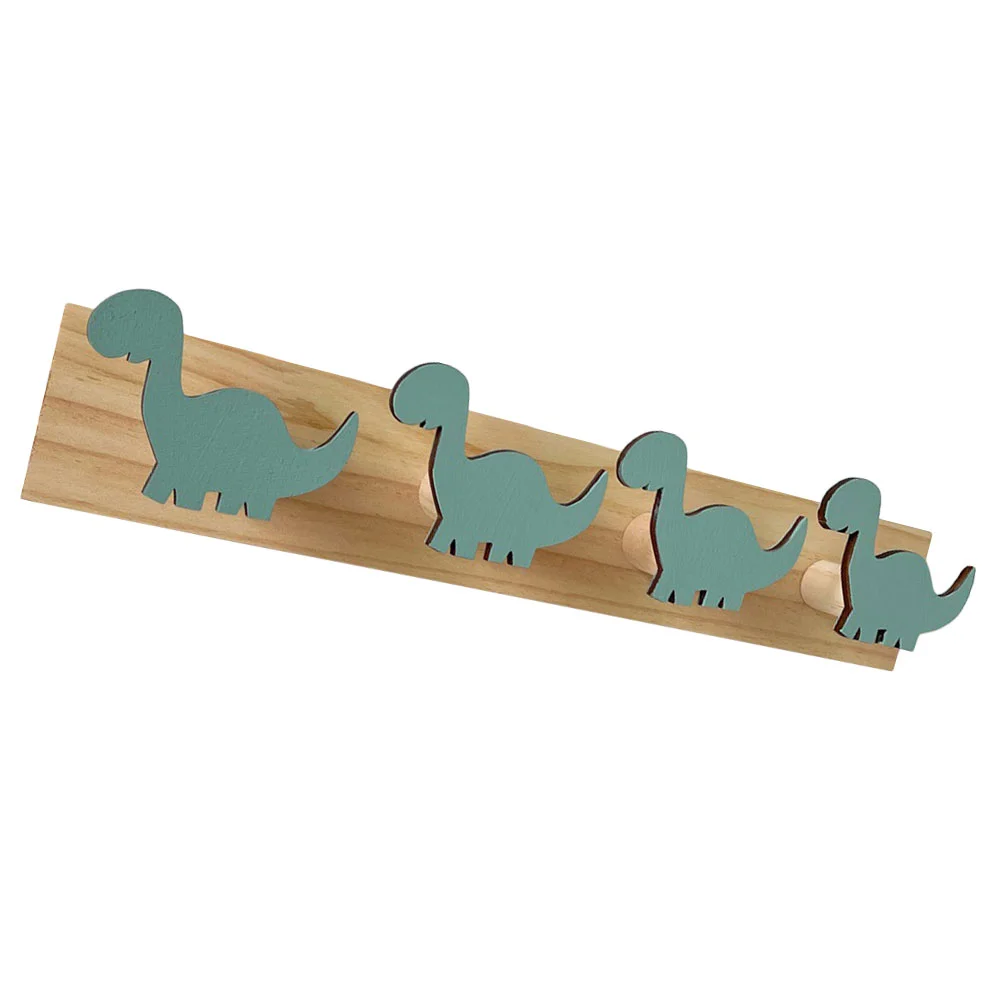 

Coat Hanger Cartoon Dinosaur Wall Mounted Wood Hook Clothes Hats Towels Hook wood wall hook towel hook