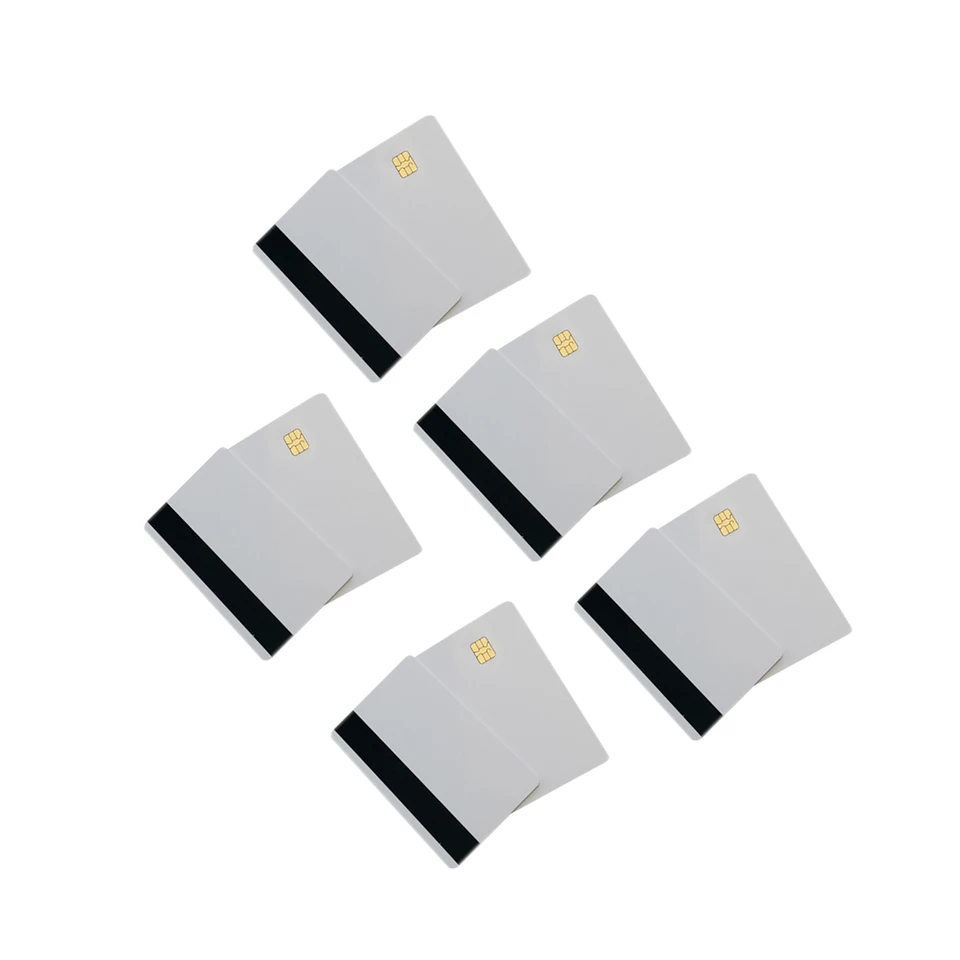 10 Pack Blank Smart PVC IC Cards with Magnetic Stripe