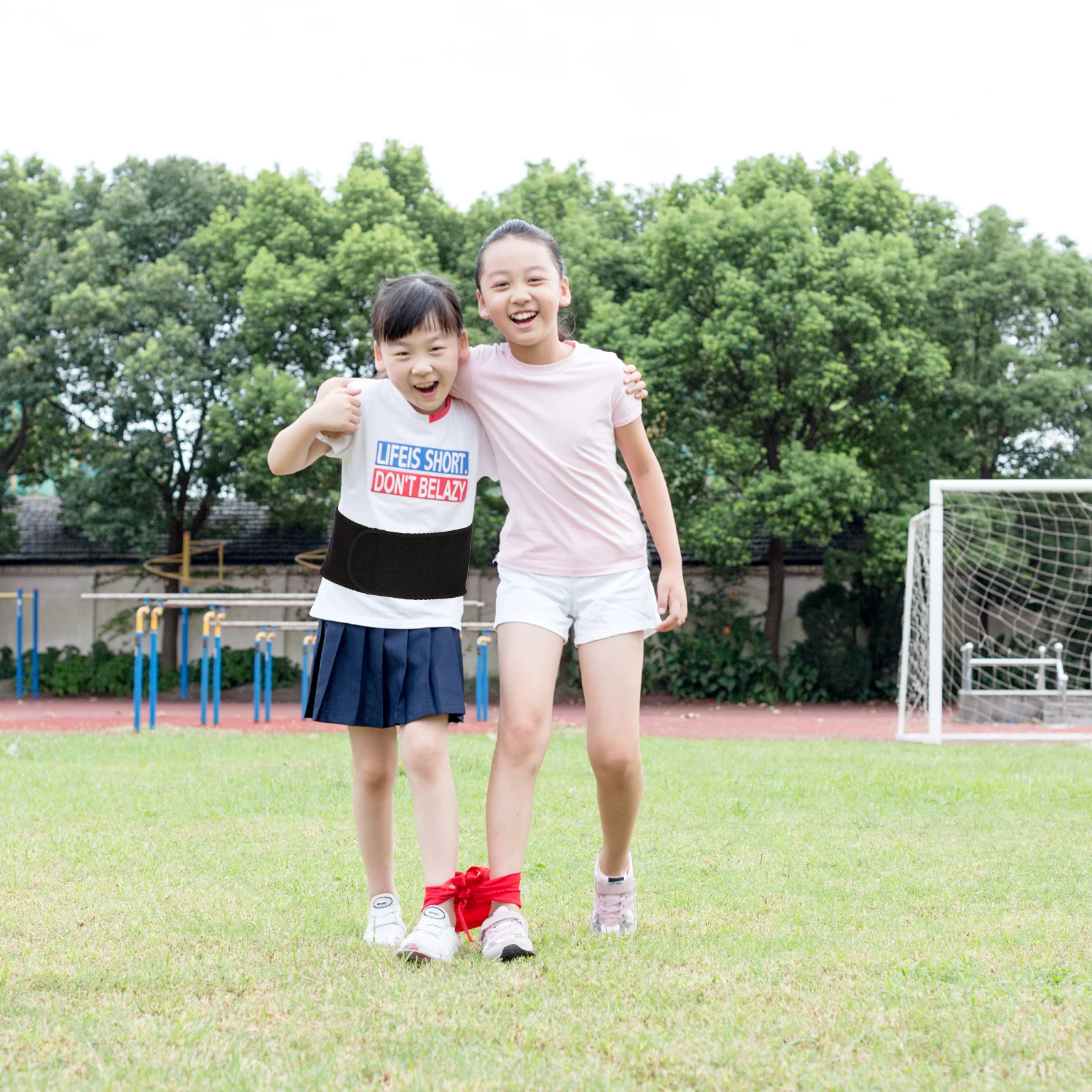 

Children Waist Support Belt Black High Quality Breathable Mesh Lumbar Brace for Lower Back Pain Compression Support in Active