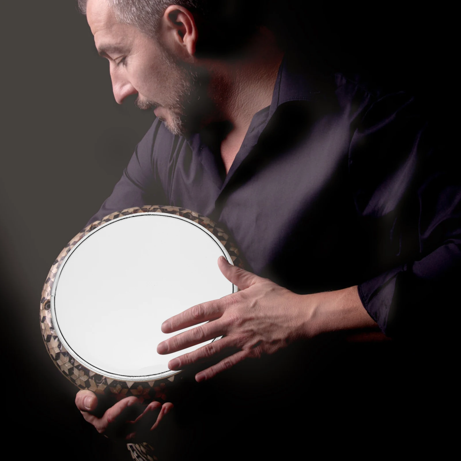 

Drum Skin Double Layer Pet Film Durable Jazz Drum Head Replacement Kit Cover Strengthen Bass Improve Sound Stability