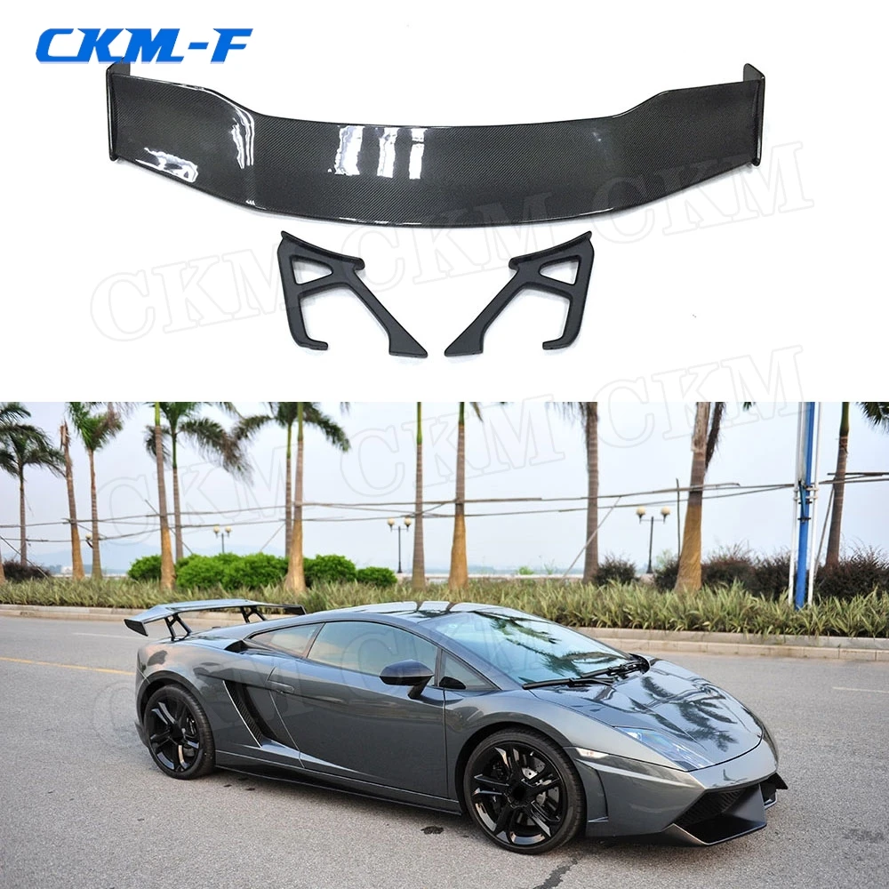 Carbon fiber Material Rear Trunk Lip Spoiler Case for Lamborghini Gallardo LP550 LP560 LP570 G Style Spoiler